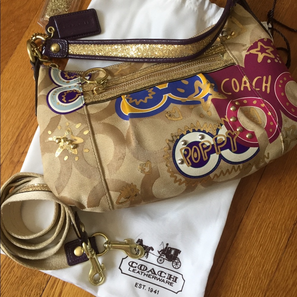 Coach Poppy Pop C handbag with crossbody strap